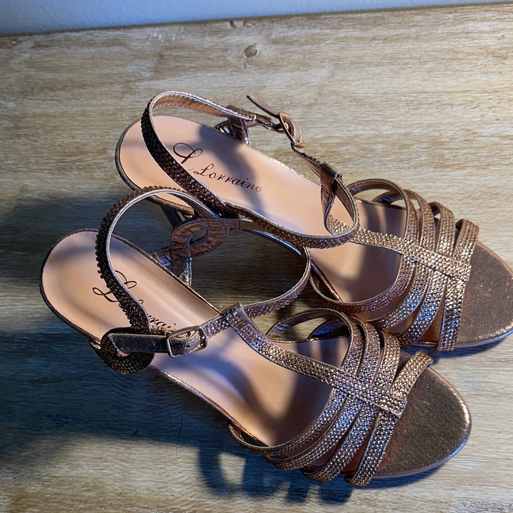 Women's Bronze Strappy Sandals